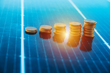 Money saved by using energy with solar panel