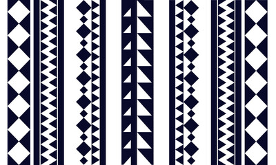 Ethnic shirt pattern, batik fabric geometric pattern. Native American Indian blanket. Aztec elements. Mayan ornament. Seamless background. Vector illustration for web design or print.