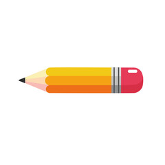 Pencil with eraser vector