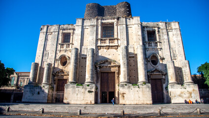 Ruins, history, streets, murals, markets, art, antiques and Etna Volcano, Taormina, Sicily, Italy