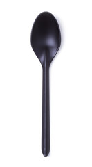 Black plastic spoon