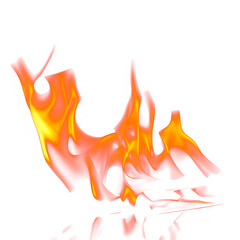 Easy to use flame overlay, transparent png