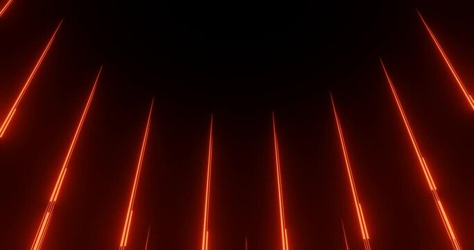 3d render with red glowing sharp lines