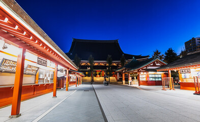 Naklejka premium 浅草寺 夜景