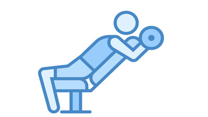 vector illustration of man who does pull up,Pull Up Exercise, sport and fitness concept