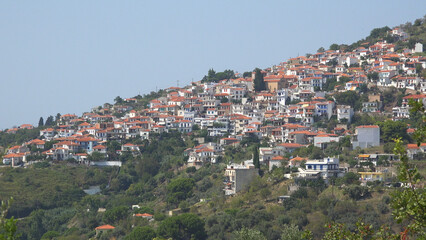 Fototapeta na wymiar Beautiful Skopelos, sightseeing of Greece town