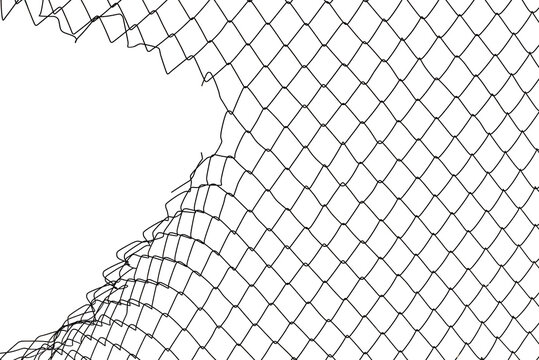 Background of metal mesh or wire on a white background