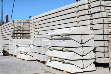 Stair steps for reinforced concrete stairs.
