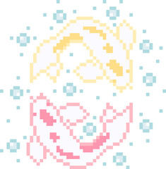 Fototapeta premium Koi Pixel Art