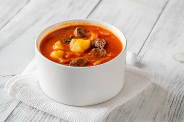 Potato chorizo stew