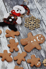 Christmas preparations for a family celebration