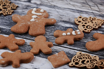 Christmas preparations for a family celebration