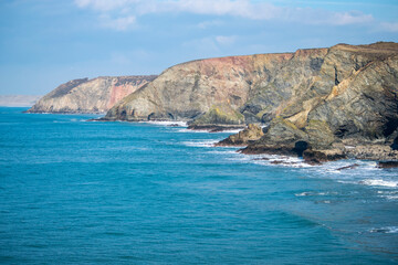 Cliffs of Cornwall on a Sunny Day