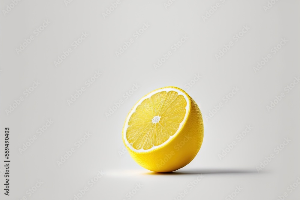 Poster a lemon is shown with a white background and a gray background with a white background and a yellow 