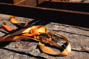 Construction site with tools and equipment