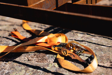 Construction site with tools and equipment