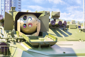 Laser system of the optical sighting station for installation on military equipment.