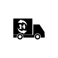 24h delivery truck  icon