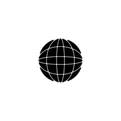 Globe sign icon logo