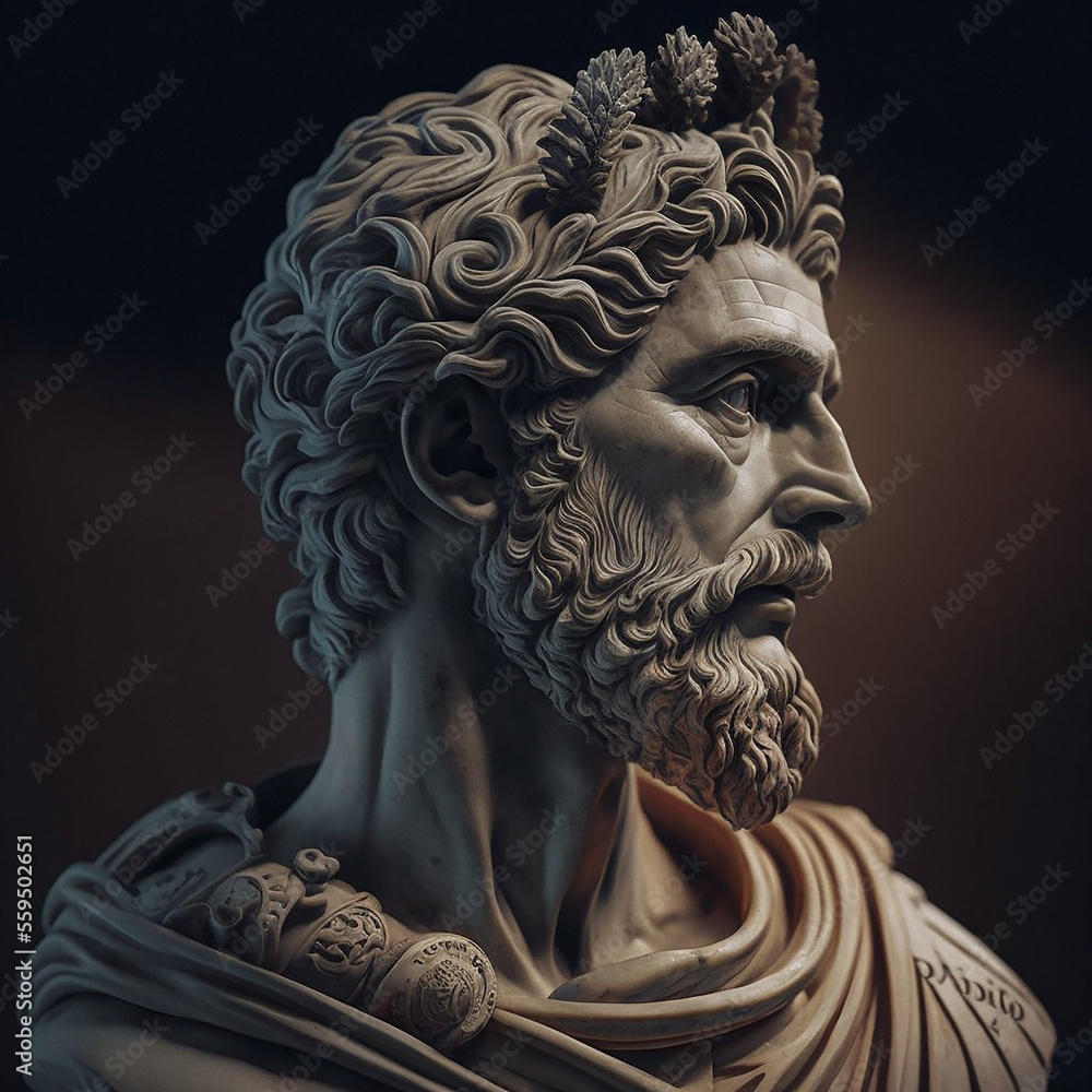 Wall mural septimius severus roman emperor. Created with Generative AI technology.