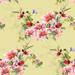 New Beautiful Digital Print Seamless Pattern Allover Design For Textile Design Printing