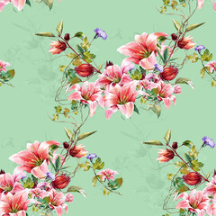 New Beautiful Digital Print Seamless Pattern Allover Design For Textile Design Printing