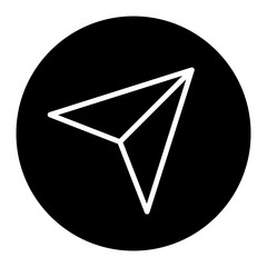 Send Isolated Silhouette Solid Line Icon with send, email, inbox, mail, message Infographic Simple Vector Illustration