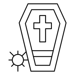 Obraz premium Death Isolated Silhouette Solid Line Icon with death, cementry, funeral, grave Infographic Simple Vector Illustration