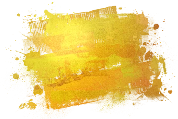 gold banner, abstract brush stroke © T-Images