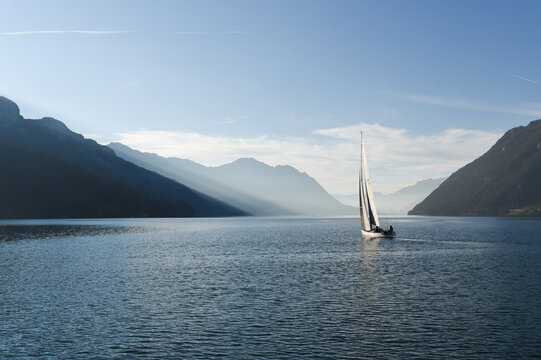sailboat on the lake 