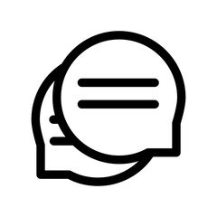 Chat-Bubble Isolated Silhouette Solid Line Icon with chat-bubble, bubble, chat, comment, message, speech Infographic Simple Vector Illustration