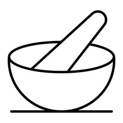 Ayurveda Isolated Silhouette Solid Line Icon with ayurveda, bowl, herbal, medical, medicine Infographic Simple Vector Illustration
