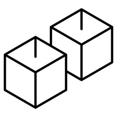 3D-Modeling Isolated Silhouette Solid Line Icon with 3d-modeling, 3d, 3d-model, cube, design, modeling Infographic Simple Vector Illustration