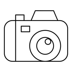 Photo-Camera Isolated Silhouette Solid Line Icon with photo-camera, camera, lens, photo, picture, shutter Infographic Simple Vector Illustration