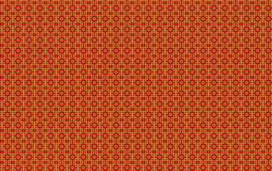 Seamless chinese pattern illustration of geometric shape with hand drawn texture. For festival design.