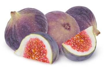Figs on an isolated white background.