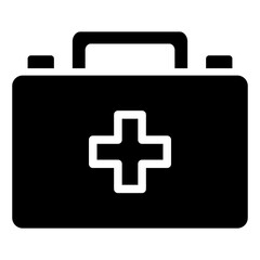 first aid kit icon. medical healthcare illustration