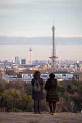 Fototapeta na wymiar Aussicht über die Skyline Berlin