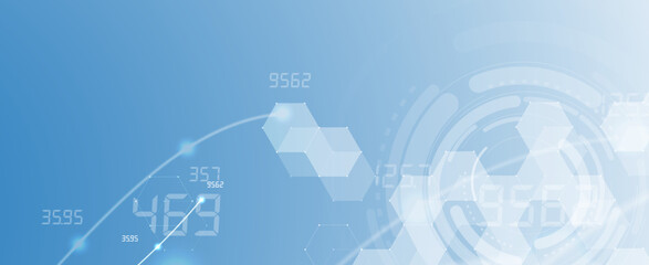 Abstract hexagon background. Technology poligonal design. Digital futuristic minimalism