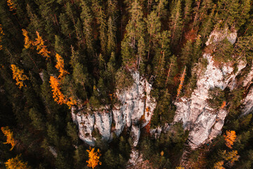 Rocky mountains.  Hiking in mountains. Sunny landscape. Tourist traveler on background view mockup. Low tatras , slovakia, Jasna, demenovska dolina © Zedspider