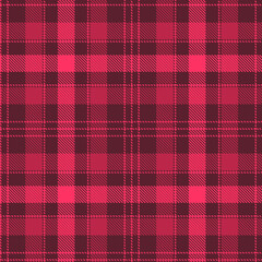 Checkered plaid vector illustration. Tartan Cloth Pattern. Seamless background of Scottish style. Great for Fashion designs. For decorating creative ideas, textiles, fabrics, prints. VIva magenta.