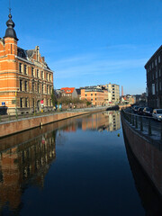Obraz premium Gand, December 2022: Visit the beautiful city of Gand in Belgium during the festive season
