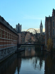 Gand, December 2022: Visit the beautiful city of Gand in Belgium during the festive season