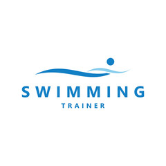 Swim Training Logo Design, a modern and sleek representation of aquatic excellence