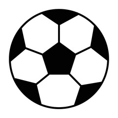 Classic football-soccer ball element simple line style