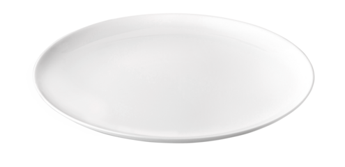 empty plate isolated