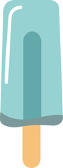 Blue popsicle isolated without background vector