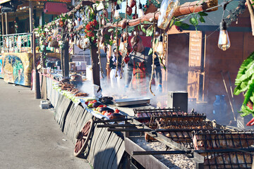 Selling food at the fair