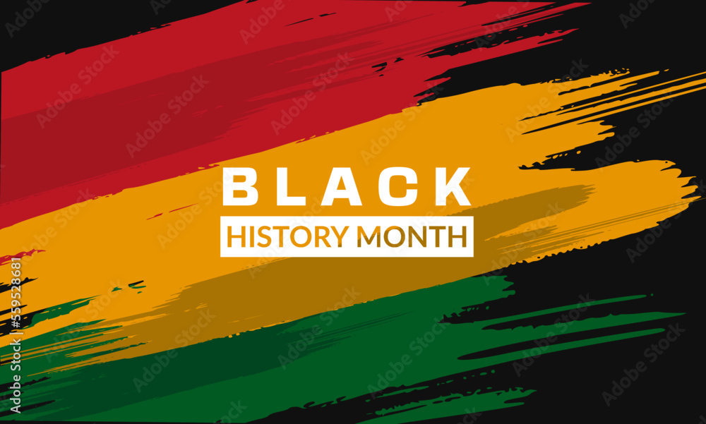 Wall mural black history month celebrate. vector illustration design graphic black history month