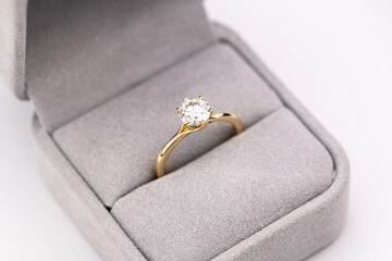 Wedding Diamond Ring in Box